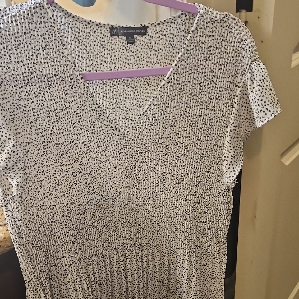 Adrianna Papell Dotted Blouse